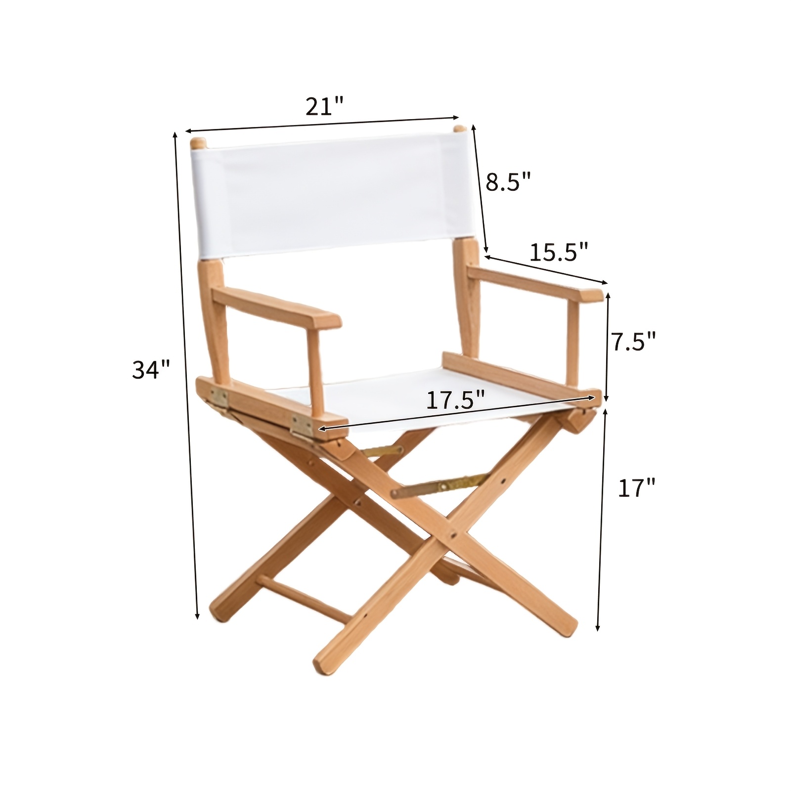 Solid Wood Director'S Chair, Folding Canvas Chair, Bar Chair, Backrest Office Leisure Chair, Makeup Chair, Fishing Chair, Outdoor Chair