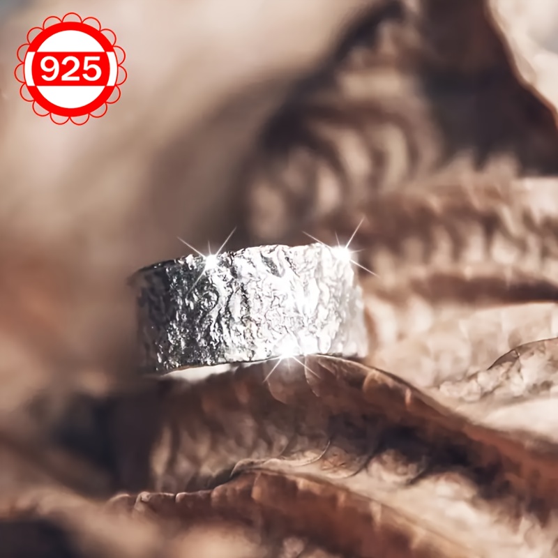 Women's Wave Pattern Open Ring S925 Silver Low Allergy Ring