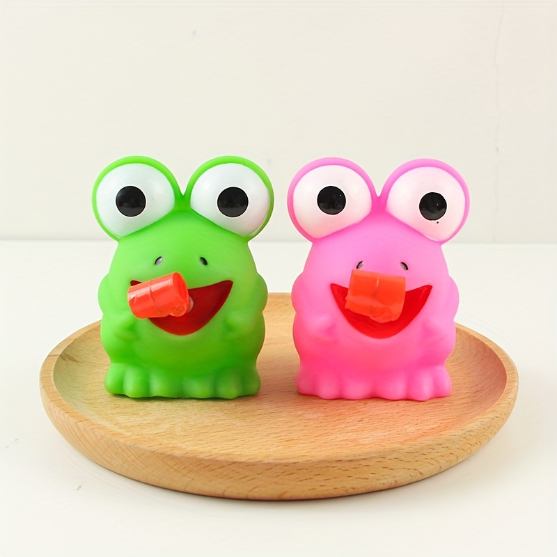

1pc Spit Tongue Frog Design Cat Toys, Cat Teaser Toys For Cat Interactive Supplies