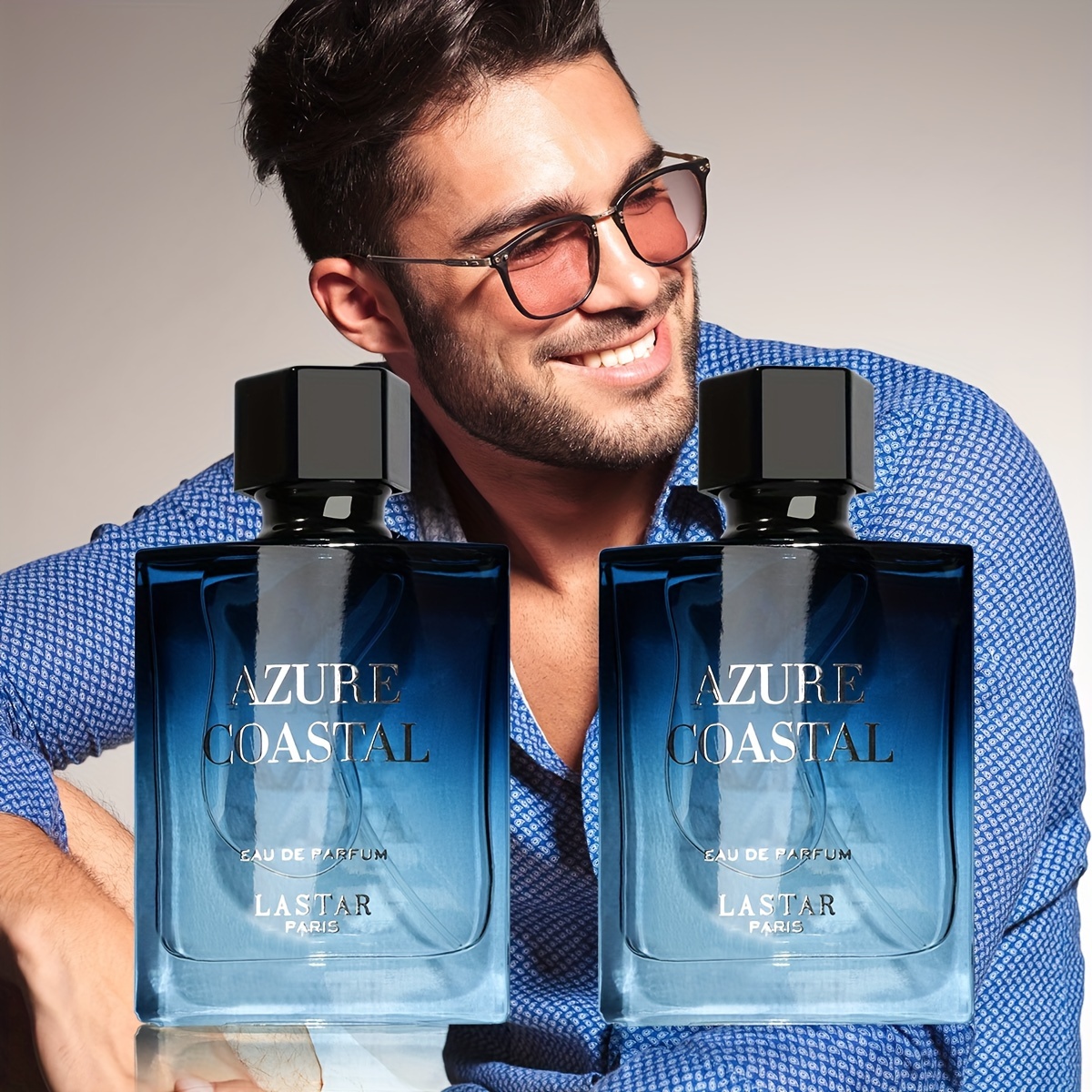 Flaschen Klassisches Herrenparfum 50ml, Klassischer Fougi-Ozean-Duft  natürlich frisch, verstärkt Charme und lang anhaltender Duft, ideales 