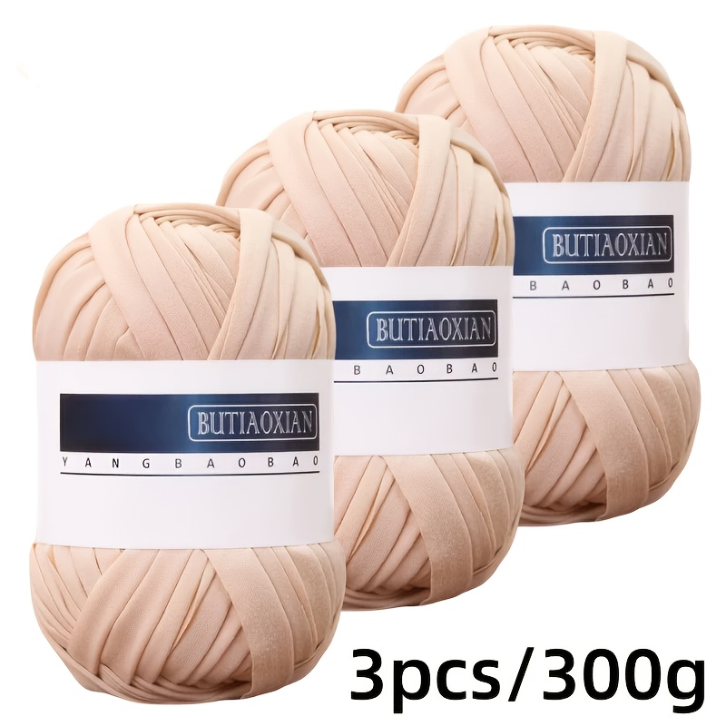 TEMU 3pcs 300, 2mm Yarn In Vibrant Colors With Smooth Texture For Crochet Shoes, Cushions, Bags, Storage Baskets, And Craft Projects