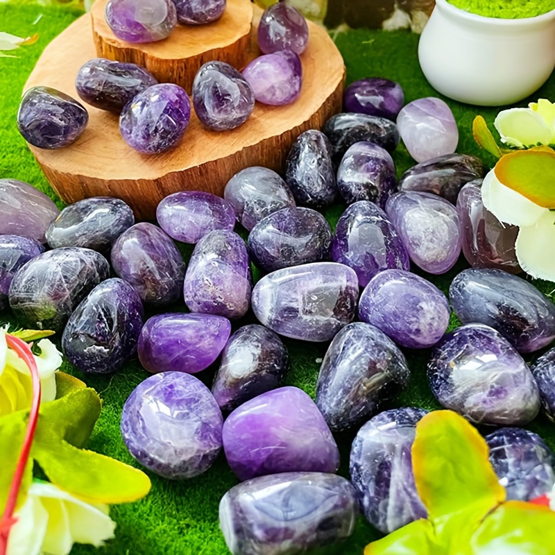Bulk Amethyst Stone Polished Irregular Stone Balls for Crafts