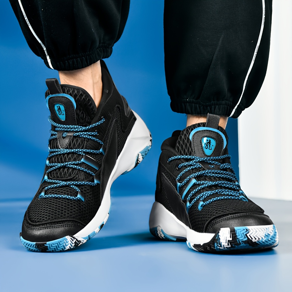 mens breathable mesh running sneakers stylish high top Temu - Main Image