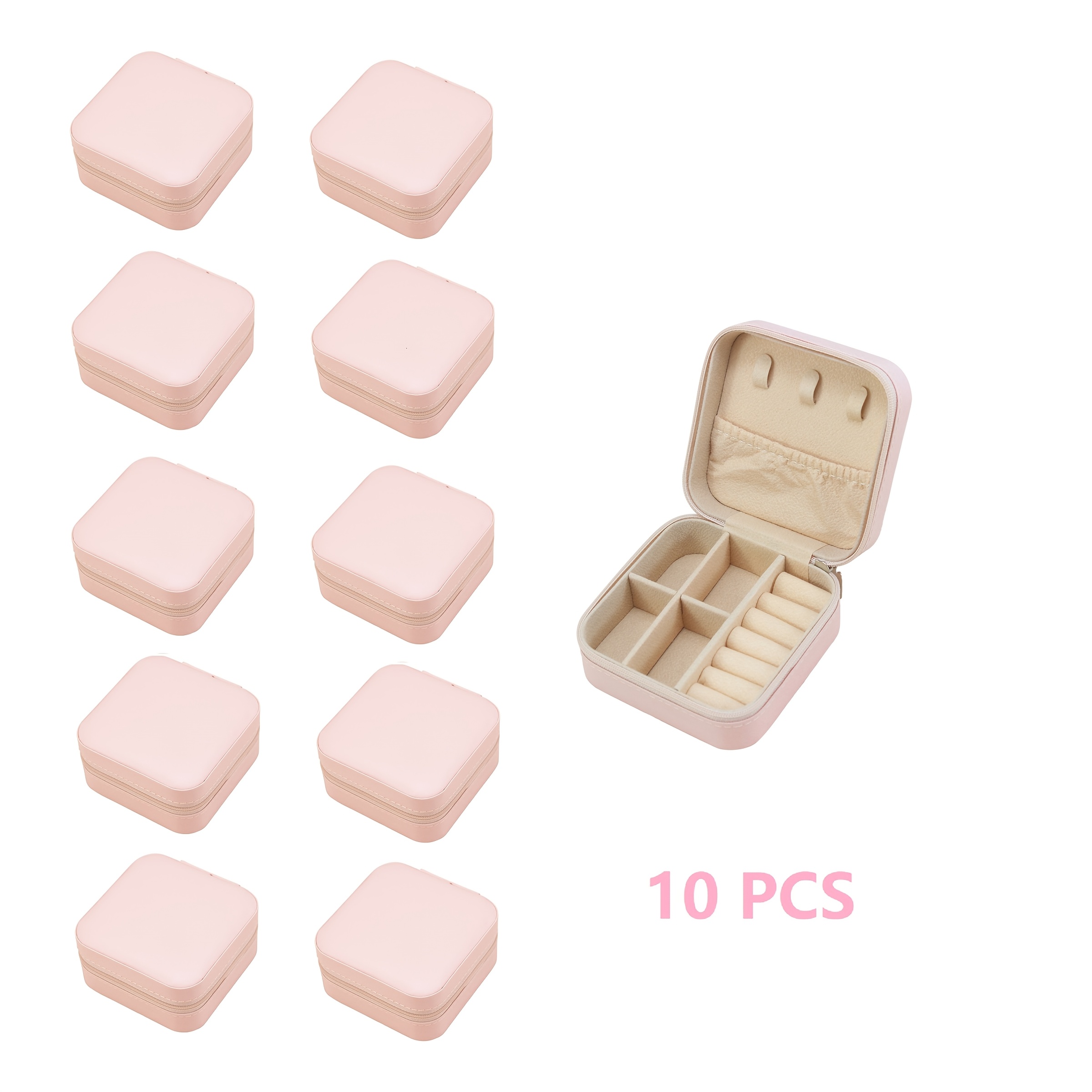 jewelry boxes watch tabletop suede classic   polished zipper best for christmas   thanksgiving Product details 3