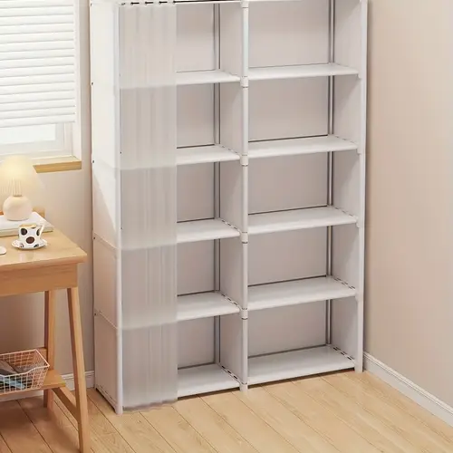 6 story multi purpose storage rack 15 75 inch storage cabinet dust proof miscellaneous bookshelf suitable for offices classrooms living rooms bedrooms dormitories organization and storage