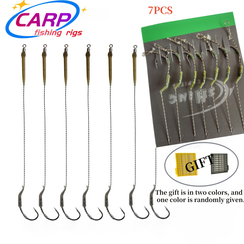 Carp Fishing Ready Tied Hair Chod Rigs PTFE Coated Carp Fishing Hook QC Swivel R