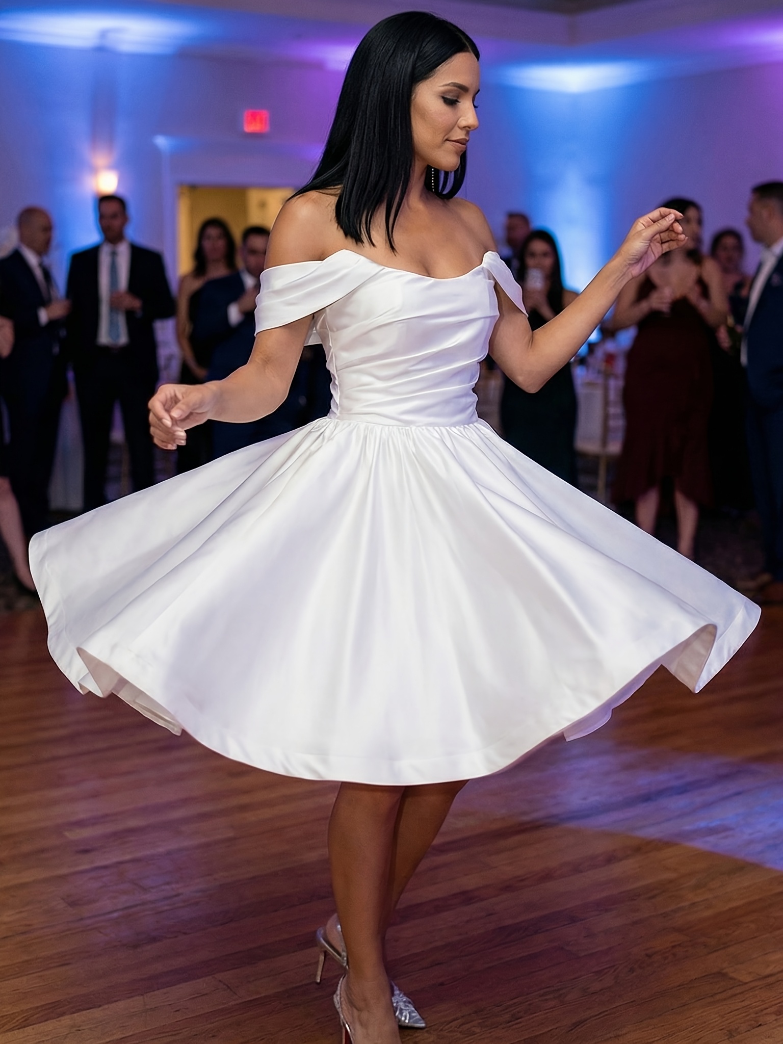 ballet style wedding dresses bride ruched bust white dresses