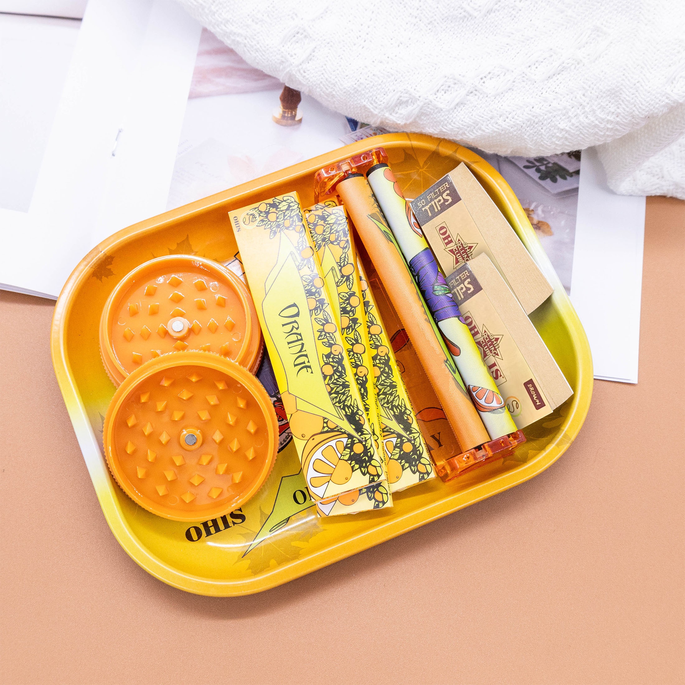 cigarette rolling tray with lid Fulton REC Store Upgrade your smoking setup with the Smokezilla Metal Rolling Tray with Storage rolling tray with magnetic lid
