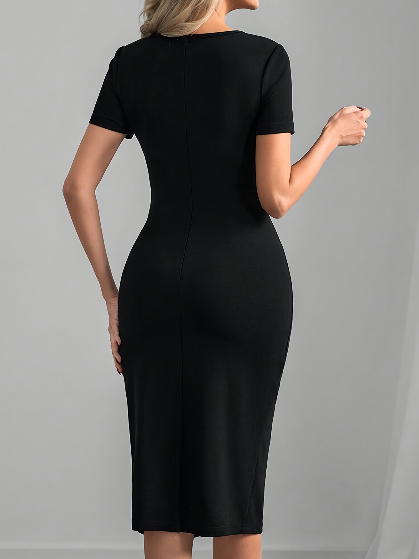 ladies bodycon midi dress Weyland Bodycon Midi Dress, Square Neck Midi