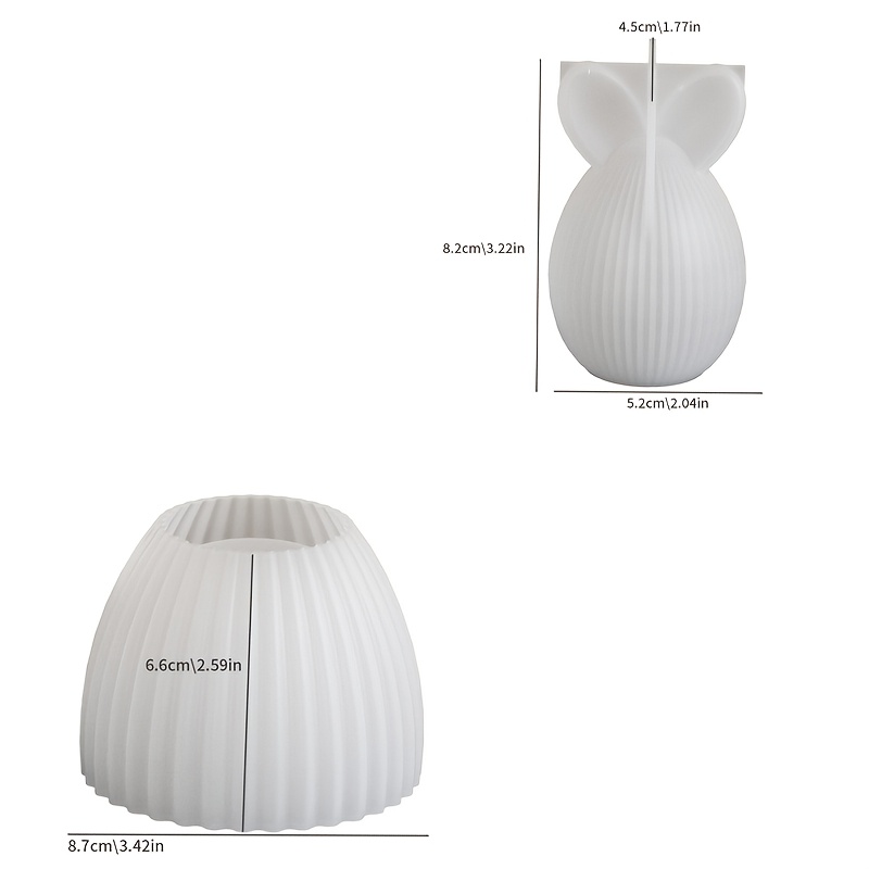 E-shop 2er-Set Silikonformen für Osterhasen, Frühlingshasen, Eier, Blumenkörbe, für , festliche Anlässe und handgemachte Bastelarbeiten