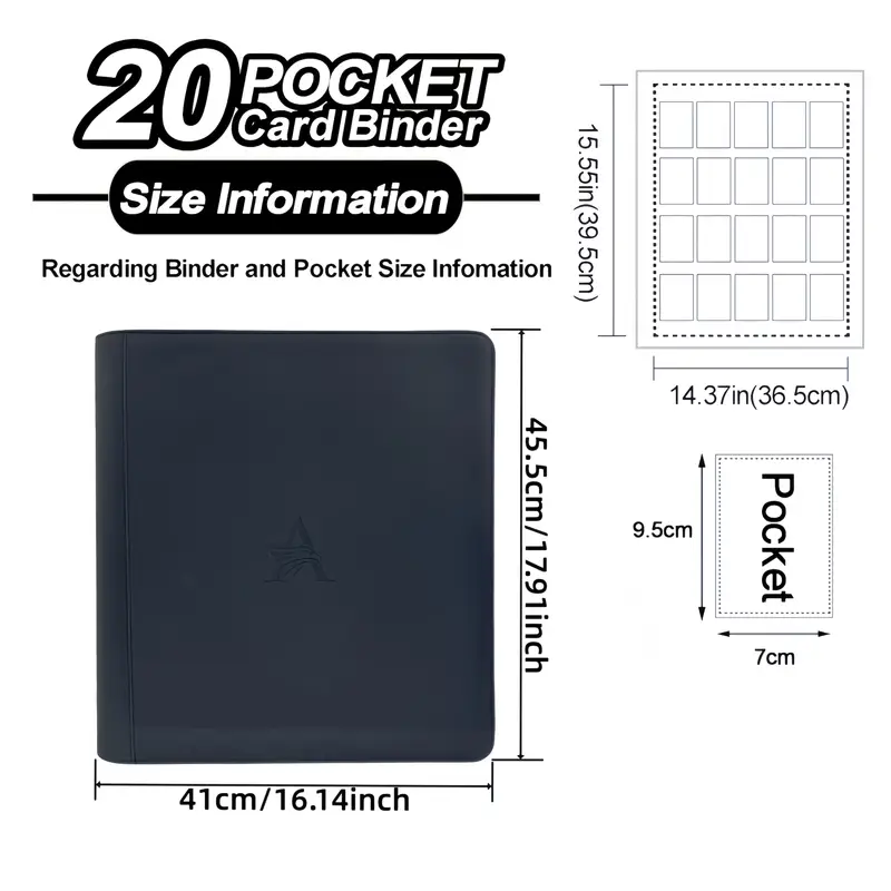 20 pocket card binder Vault X - 4 Trading ZIP - Side Loading Pages sided) with one pocket per side The newest design for the