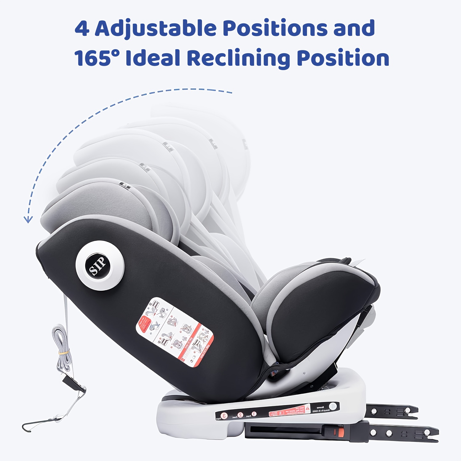   baby car seat child seat 360 rotatable   36 kg 0 12 year 5 point safety belt black Product details 0