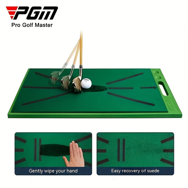 Pgm Portable Golf Swing Mat Velvet Surface Track Improve Temu New Zealand
