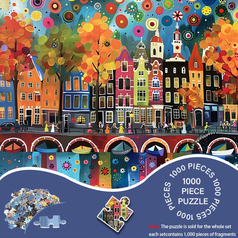 

1000pcs For Adults, Artistic Paper Puzzle With , Perfect Birthday And Christmas Gift, Activity