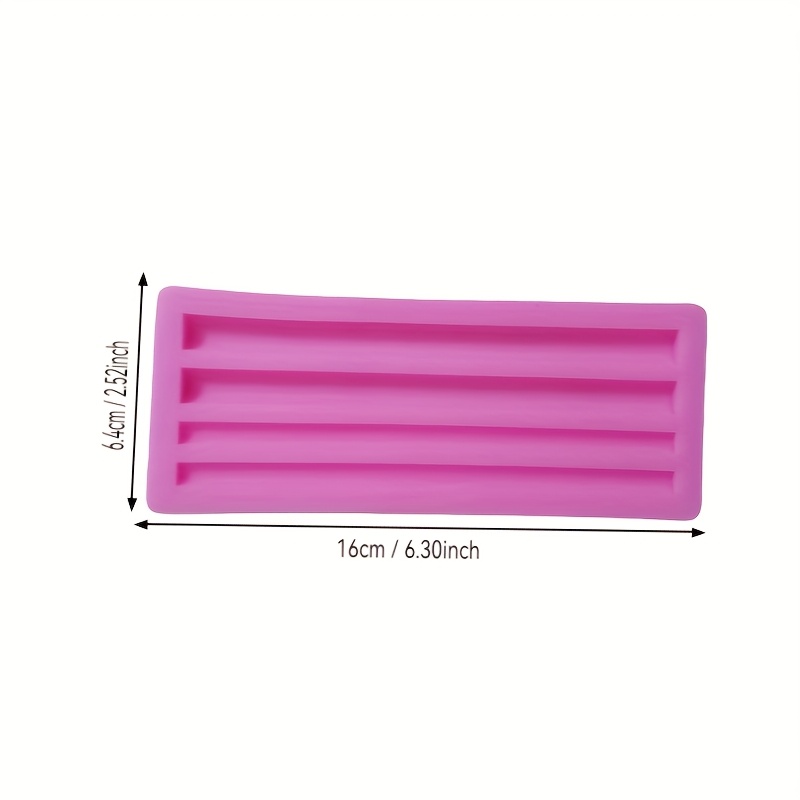 Flexible Silicone Wax Strip Mold - Food-Grade, Reusable for DIY Candles, Cake Decorating &amp; Art Projects - * &amp; Dishwasher Safe