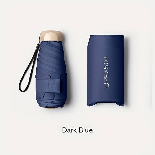 super compact 6 rib foldable umbrella lightweight on the go fits in small bag car glove box blocking function for hiking shopping business trips sturdy frame easy to carry essential for men women teens