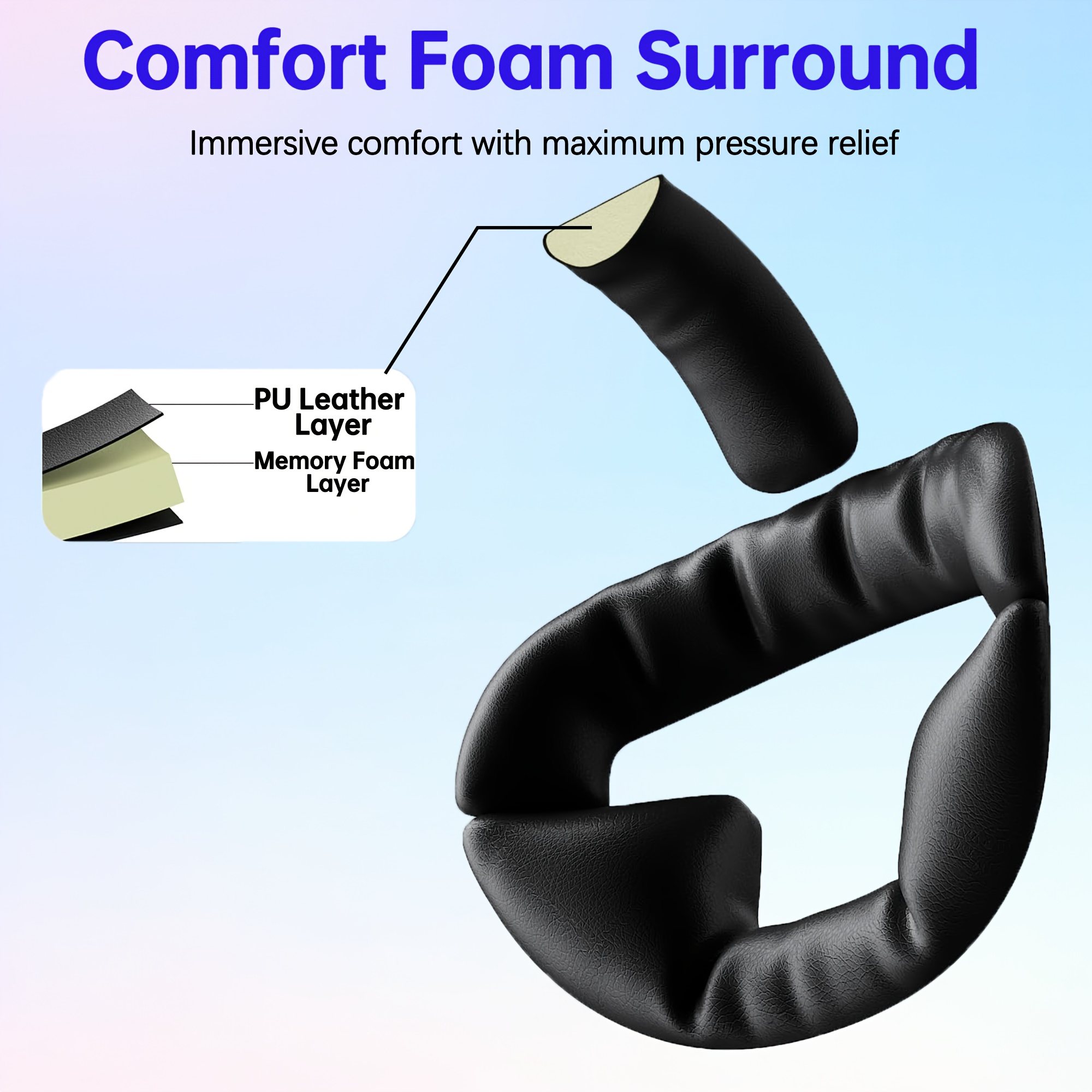 Wolmtt Adjustable Meta Quest 3/3S Headband with 10000mAh Rechargeable Battery, USB-C Charging, Ergonomic VR Headset Accessory for Extended Playtime, Virtual Reality Headset, Highquality Electronics
