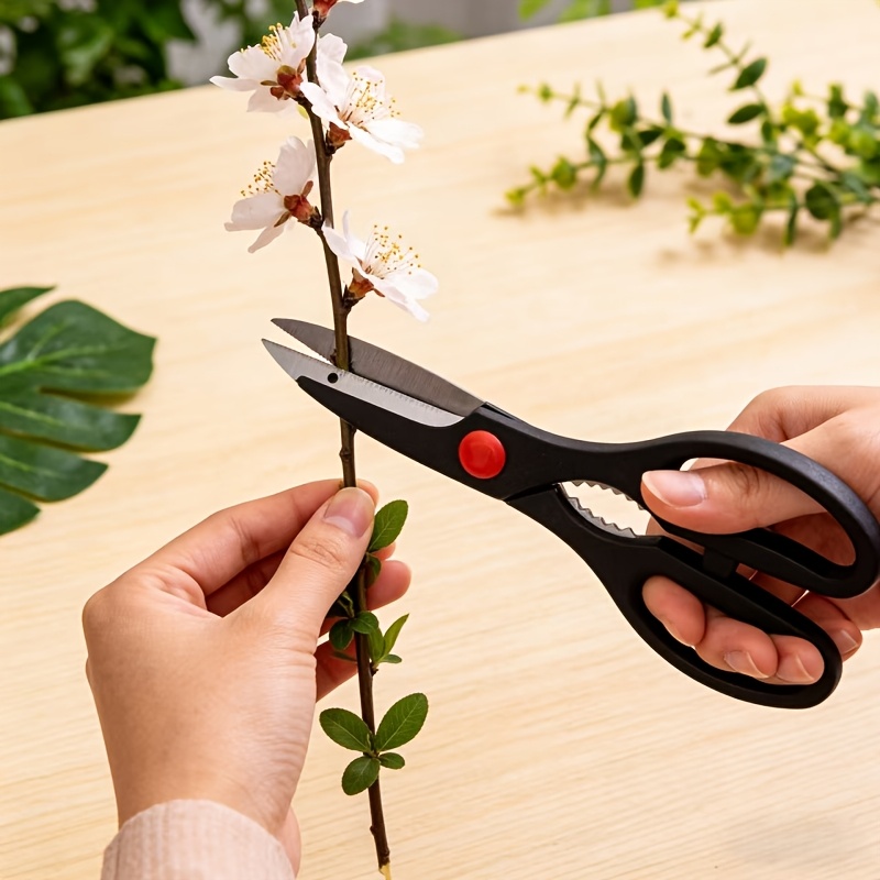 TEMU Ultra- Steel Scissors With A Comfortable Grip - Multi-functional, Durable Scissors, Stationery Scissors, Tailor Scissors. Suitable For Office,
