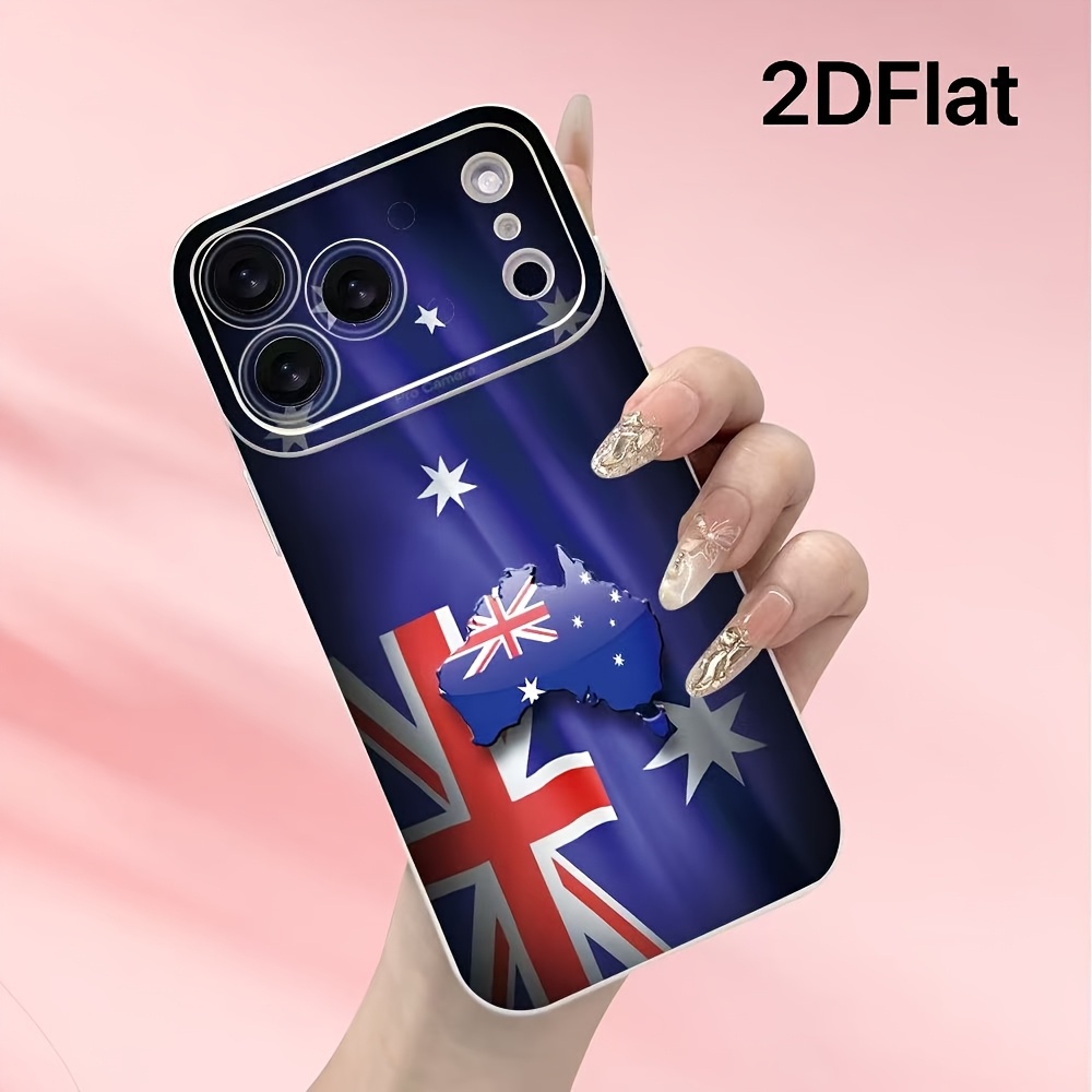 TEMU Phone Case - 2dflat This Unique Australian Style Fashion Trendy Pattern Frosted Anti-drop Anti-scratch Phone Case New 17 Series For Iphone 17 16
