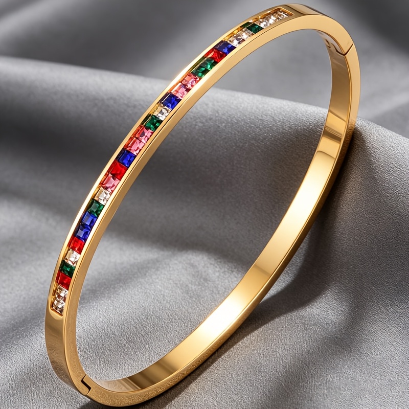 6pc Stackable Stainless Steel Bracelet Set for Couples