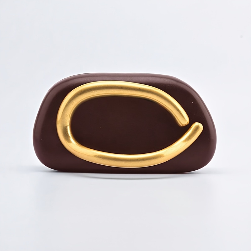 FOREVER MIYIN Women's Elegant Vintage Handbag with Magnetic Closure & Golden-Tone Hardware - Mini Purse with Detachable Chain Strap, Golden-Tone Handle, Credit Card Slots & Coin Pocket - Burgundy/Black/White Luxury Clutch for Everyday & Formal