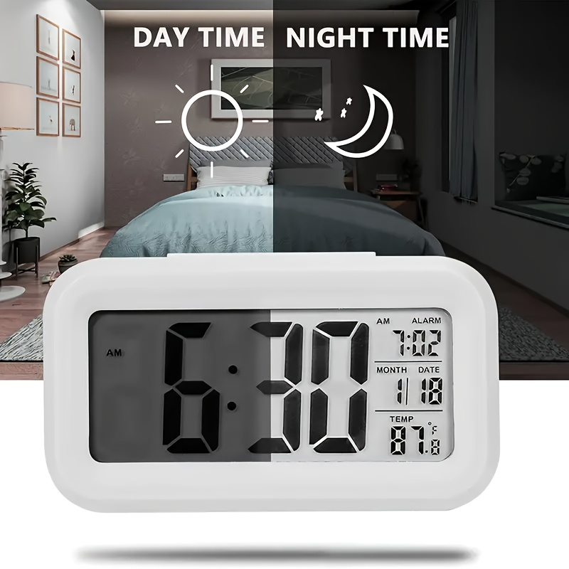 battery operated clock with day date and time