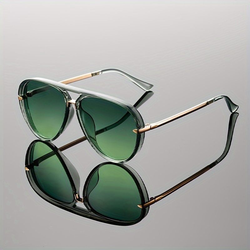 

Chic Oversized Square Fashion Glasses For - Trendy Gradient Lens, Metal , Jelly Frame - Cycling & Sports