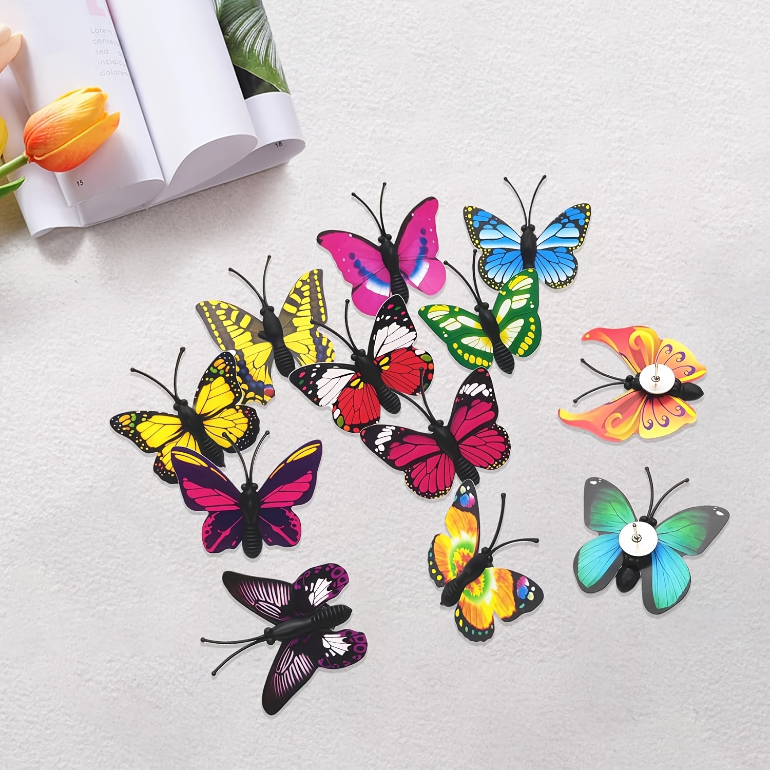 TEMU Cute Pins - 12pcs Set Of Decorative Fun Pins, Suitable For Cork Boards, Bulletin Boards, Maps, Photos, Posters, And Home Or Office Desktop