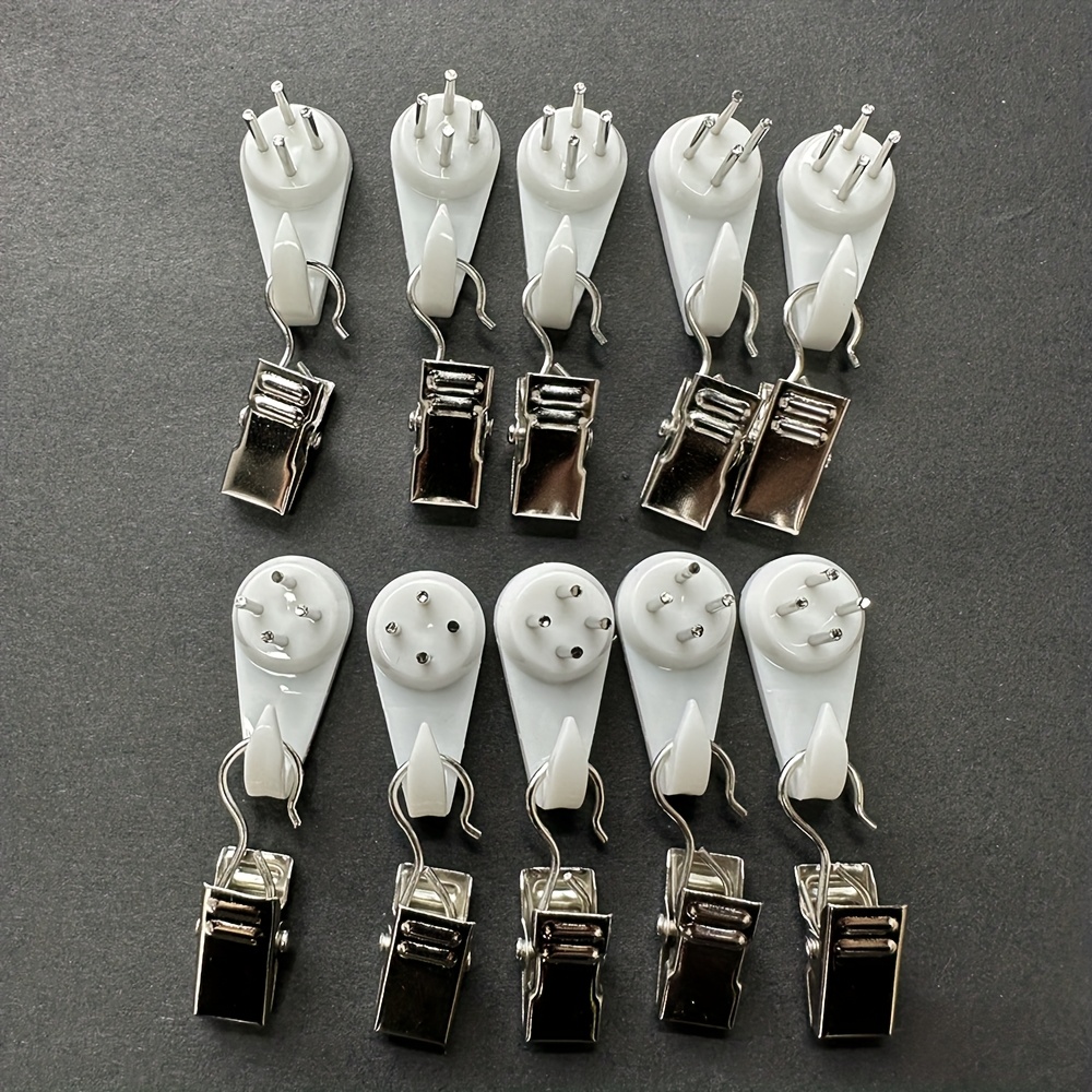 Installation Kit For Hanging Tapestries, Curtains, And Wall Art On The Wall, Including Nails And Crocodile Clips Set, Utility Hooks