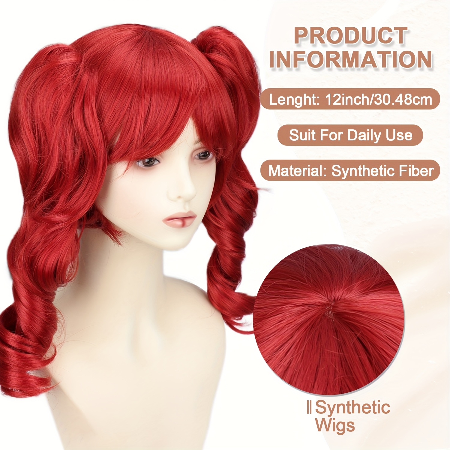 womens heat resistant synthetic fiber curly red wig with blonde roots   style hair   costume for halloween circus cosplay comfortable   wavy   vibrant   versatile for themed parties casual attire ideal for   inspired looks suitable for all beige tones durable   anime cosplay perruque cosplay perruque halloween cosplay women halloween costume women Product details 5