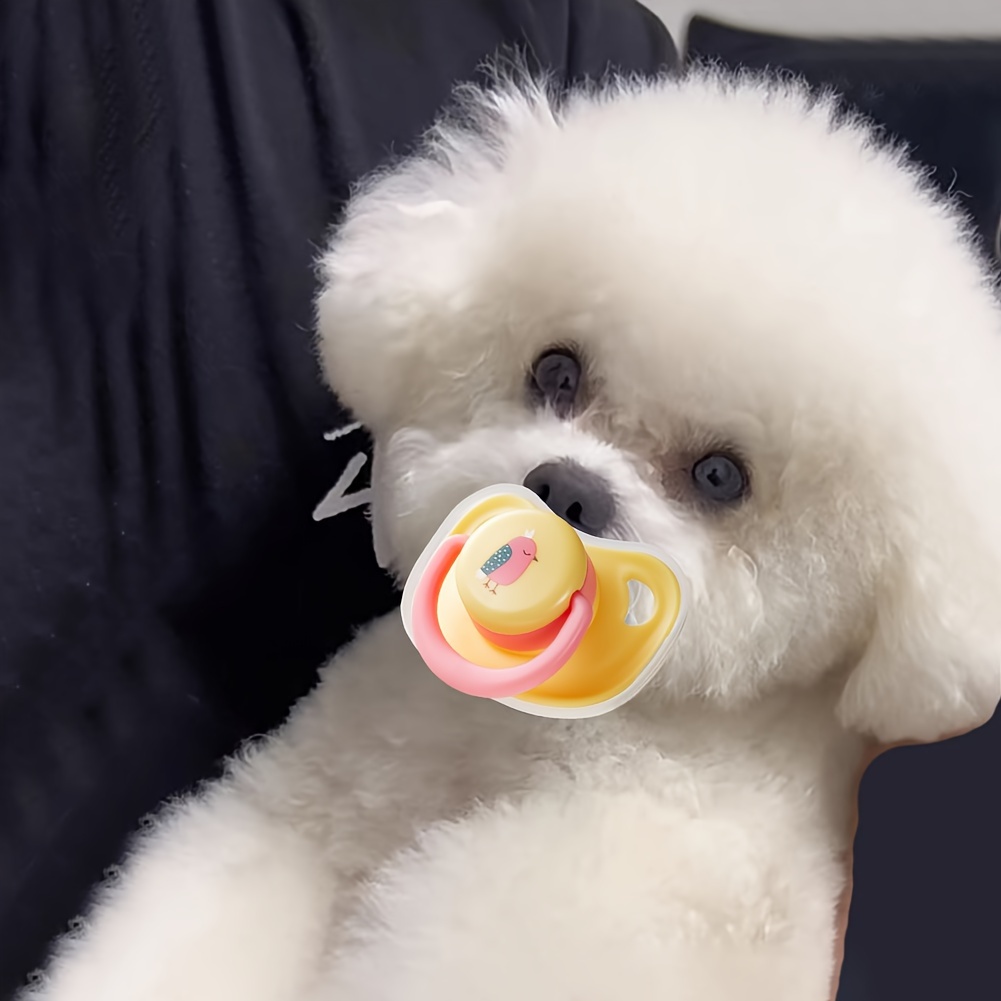 3pcs pet dog silicone pacifier puppy kitten pacifier small Temu