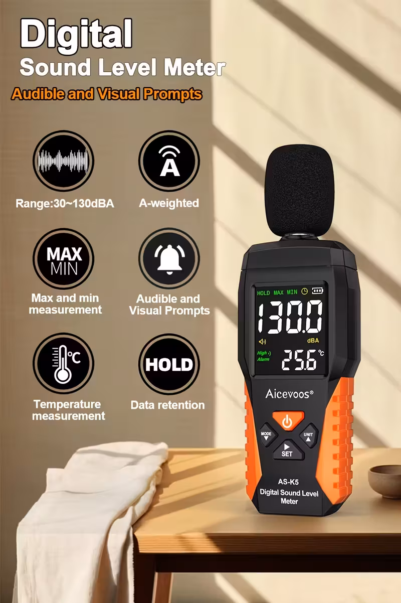 meter decibel meter 30 130db measure sound level noise decibel monitor Product details 0