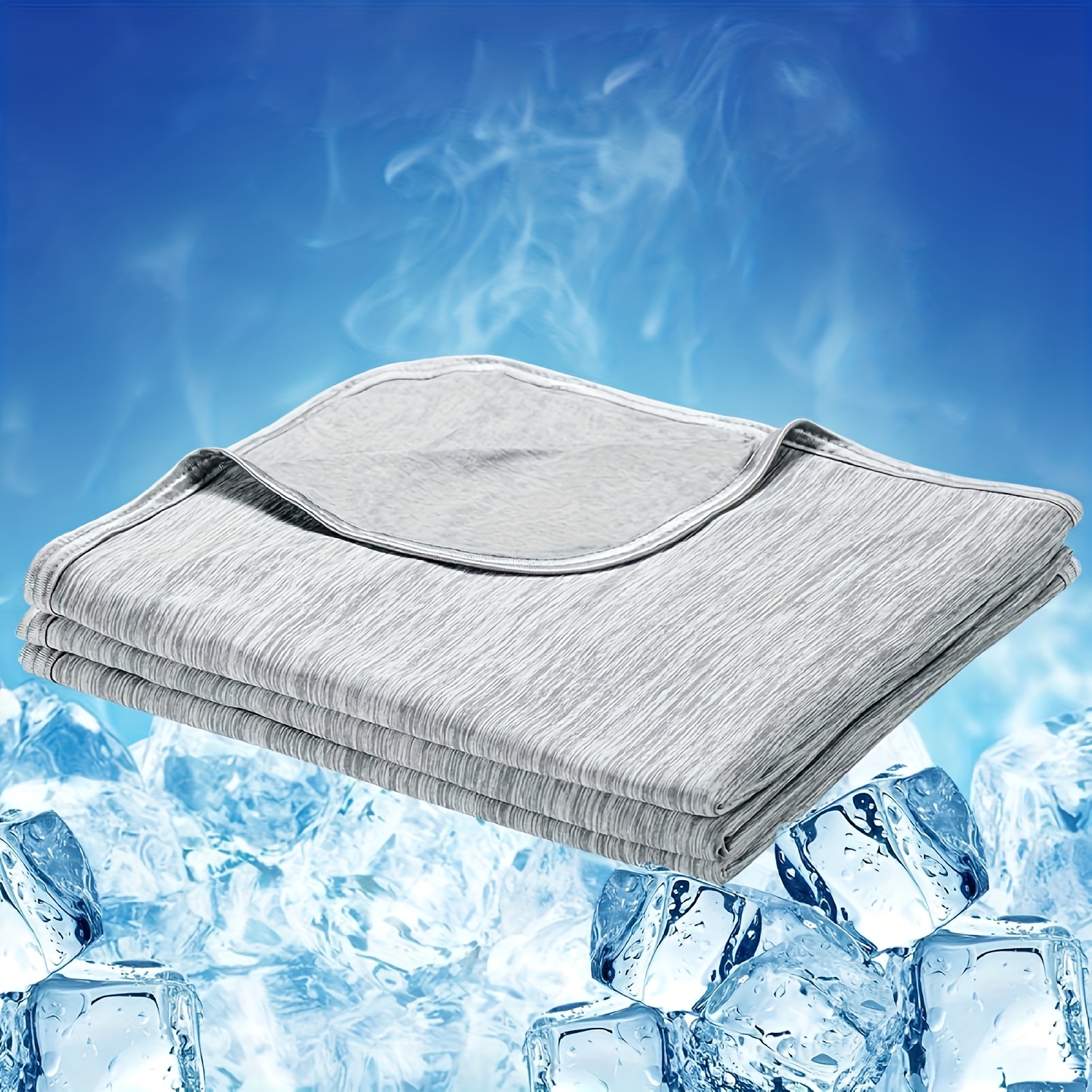 1pc Cooling Blanket For Hot Sleepers Lightweight Summer Cold Thin Blankets For Sleeping, Hot Night Sweats, Soft Blanket For Bed, Throw Queen King Size
