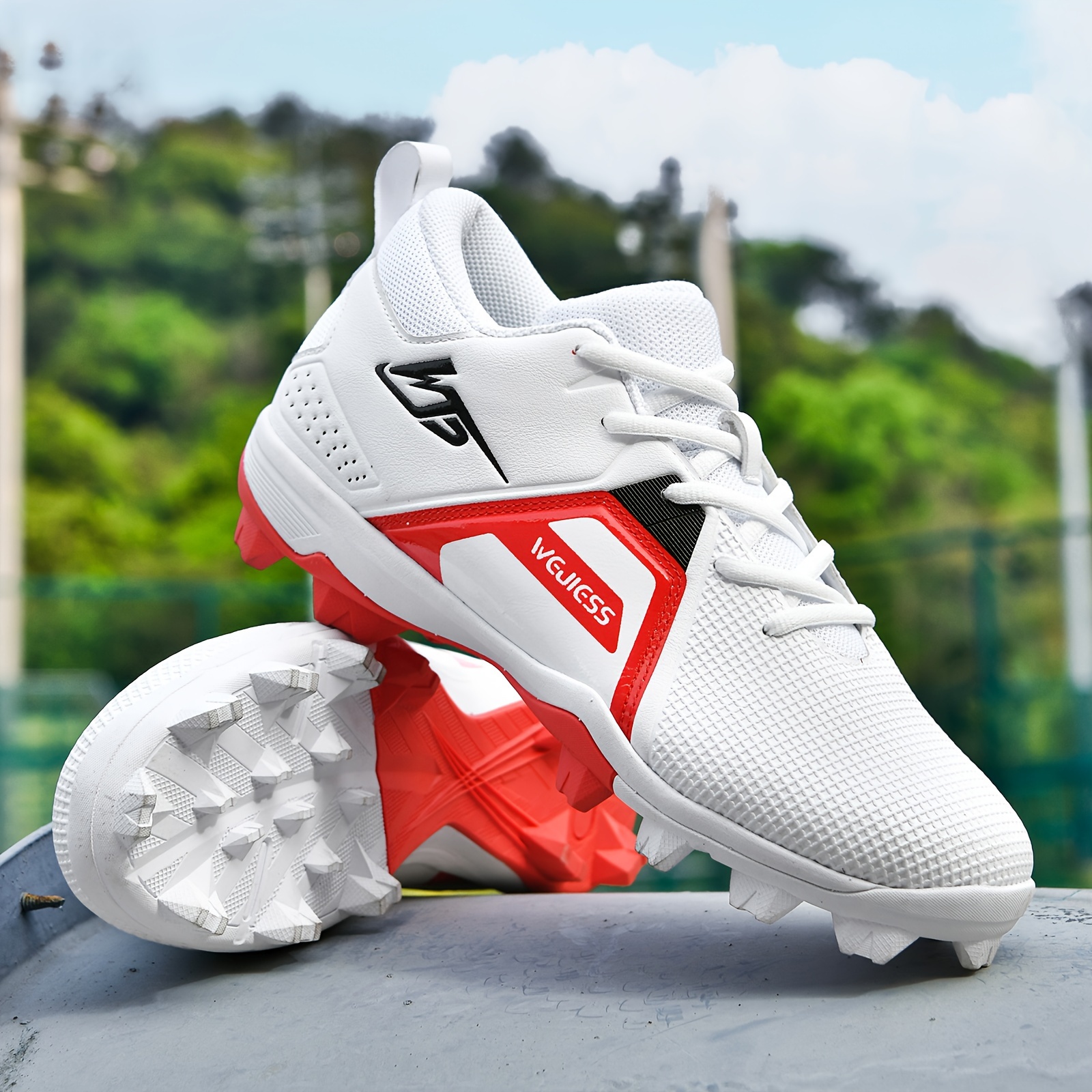 Chaussures de rugby professionnelles pour hommes avec crampons antiderapants baskets basses pour l entrainement air et la