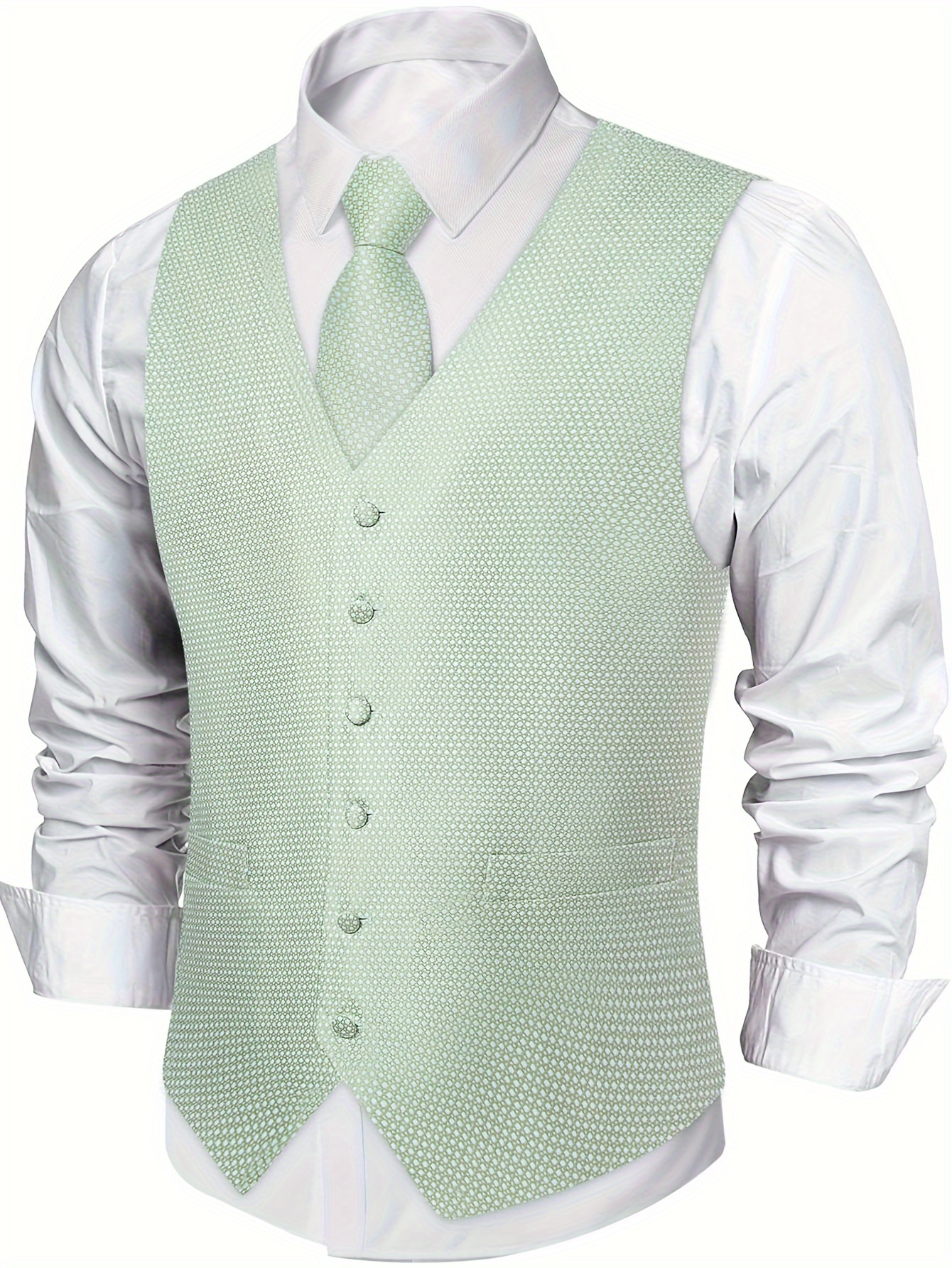 mens vests tie business formal dresses vest - Temu Belgium