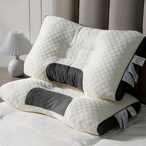 A Pillow Designed for Cervical Spine Protection, Featuring a Sleep Massage Core, Suitable for Home Use, Moisture-Absorbing And Breathable Bedding, And Decorative Pillows for The Living Room And Bedroom