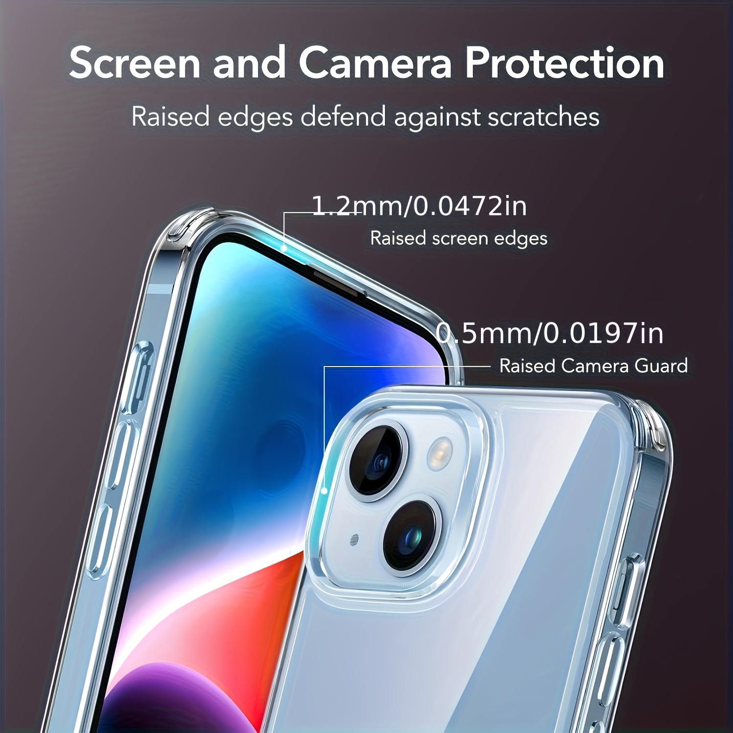 [Shockproof Clear Case] Yellowing Resistant Miracase Crystal Clear Phone Case - Scratch-Resistant Back Shockproof Slim Clear Phone Case, For IPhone Models 15, 14, 13, 12, And 11 Pro Max Plus