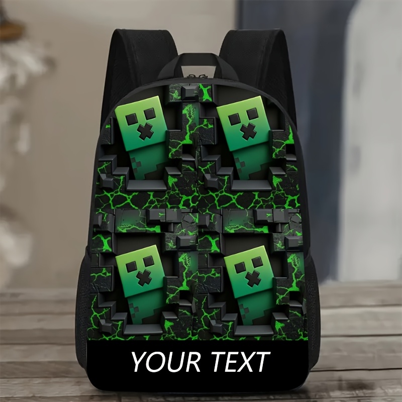 TEMU 1pc, Personalized Custom Backpack, Large Capacity 17-inch Casual Bag, Lightweight And Durable School Bag For Back-to-, Simple And