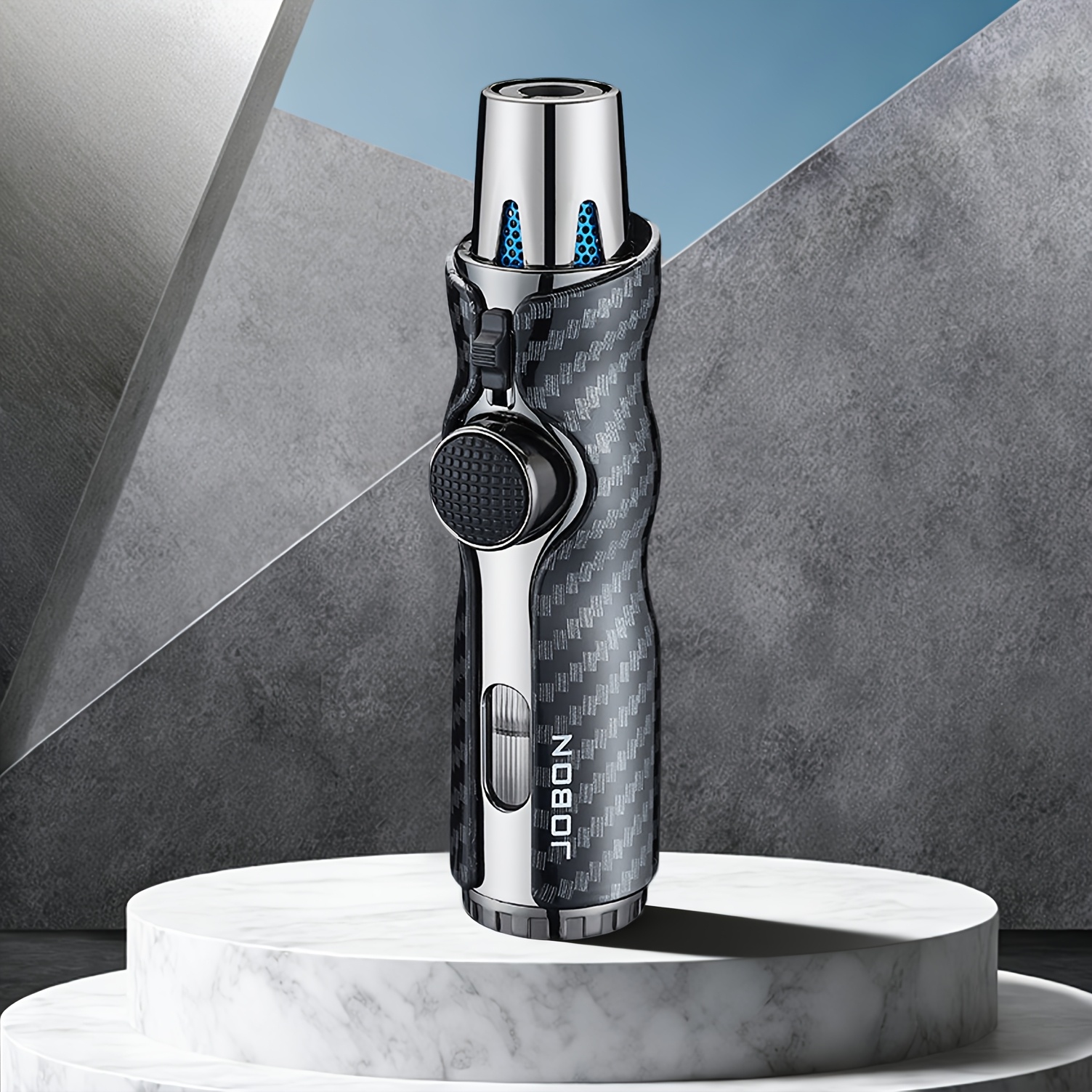 TEMU Ergonomic Alloy , Polished Finish Windproof Flame Refillable Lighter, Luxury Mens Present For Father's Day Christmas Birthday, For Candles