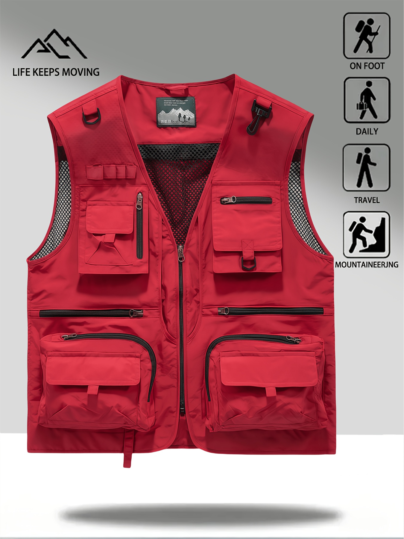 immagine dell'articolo nuovo gilet da lavoro    /estate multitasche per pesca, fotografia e attività allaperto, traspirante  