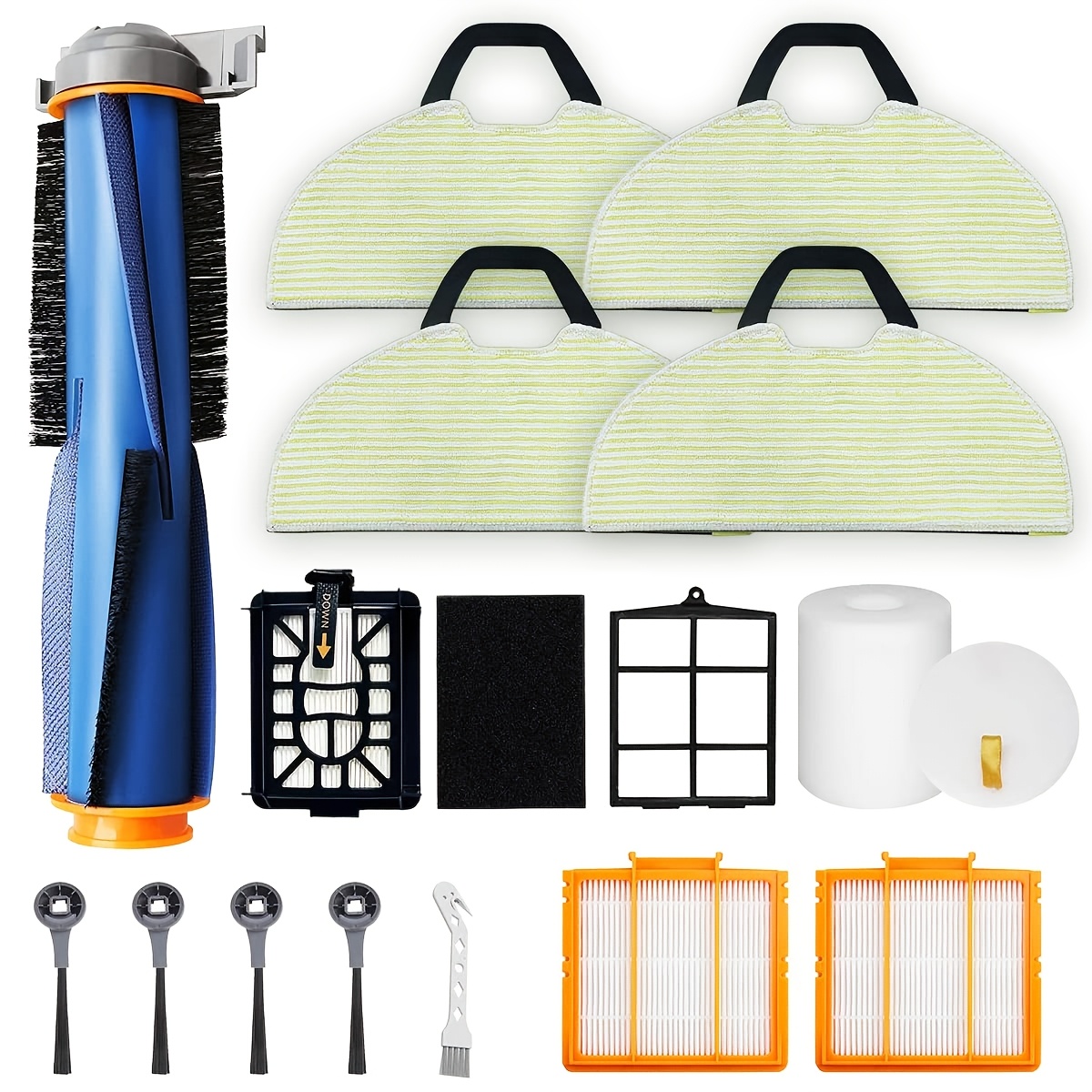 

Shark Ai -in-1 Robot Vacuum Cleaner Accessory Kit Times - Includes Main Brush, Hepa Filter, Pre-filter, Mop Pads, Side & Pre-motor Foam For Rv2600wseu, Self-empty, Accessories