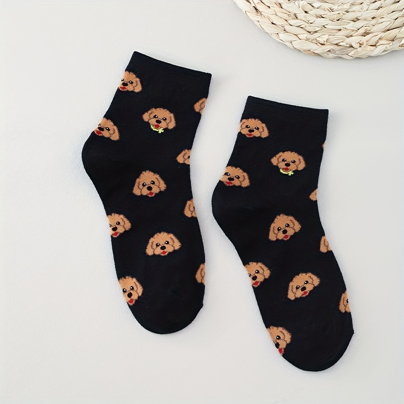 

Cartoon Dog Socks, Cute Mid Tube Socks, Women's Stockings & Hosiery