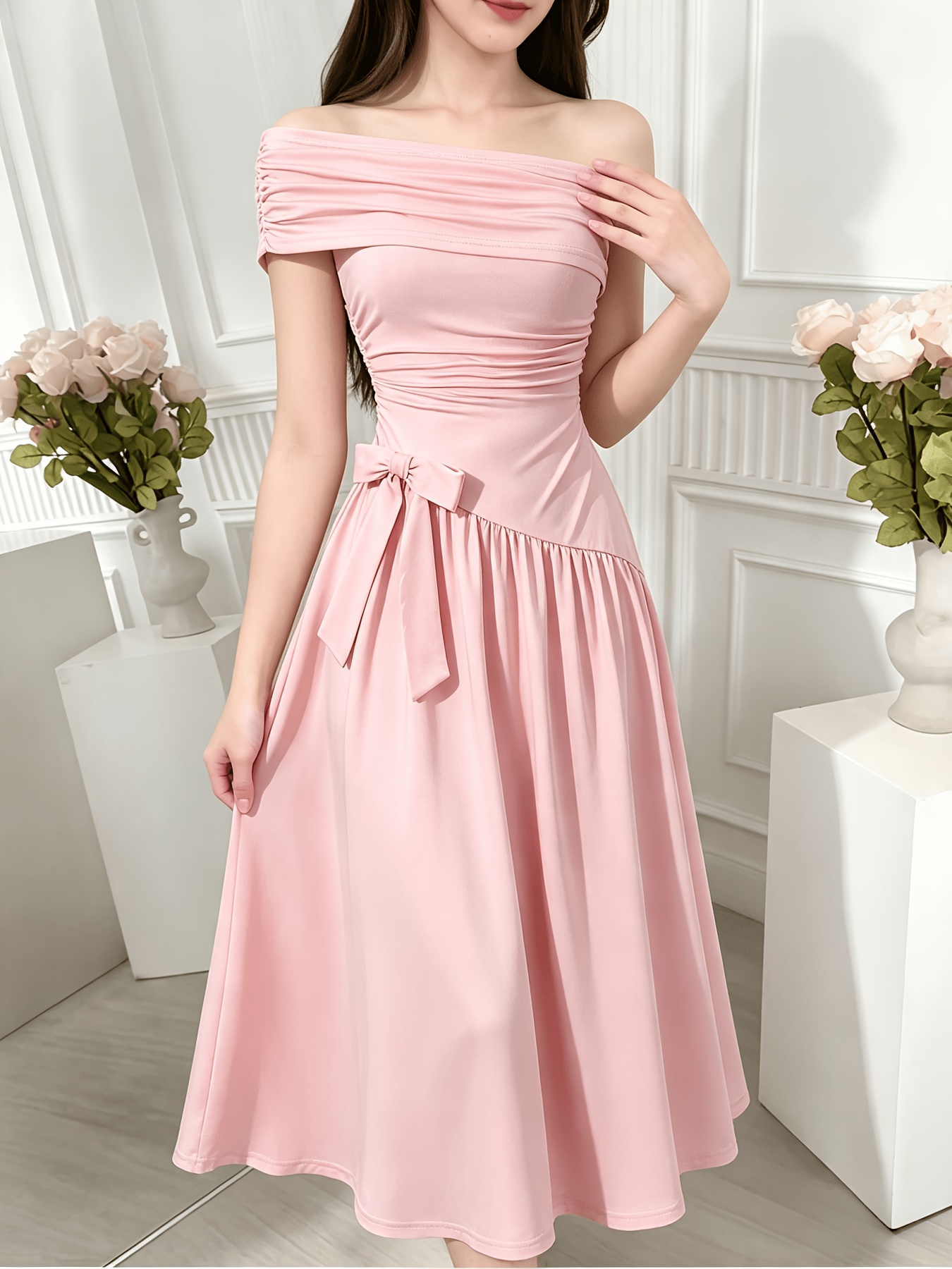 dress for 13th birthday party shoulder ages 13 16 teenager evening gown green floral dress Worthy Skirt Color:Wine Sky Stretchy Mesh Backless