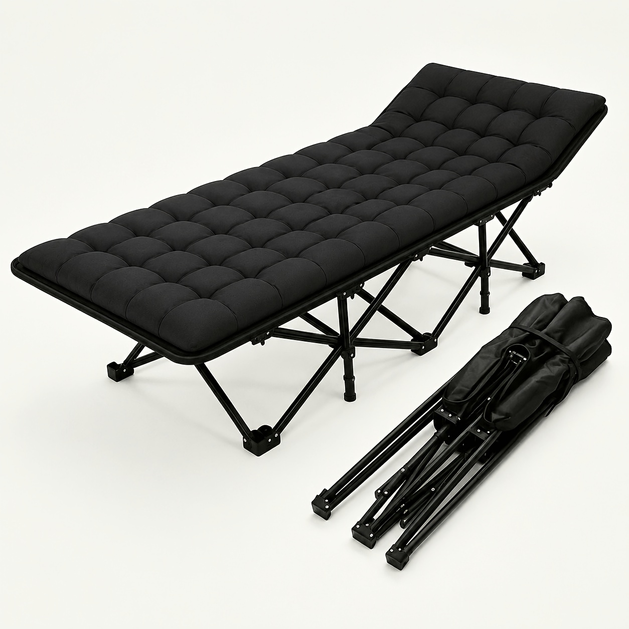 Portable Office Folding Bed - Heavy-duty , Multi-use For Home, Office & Outdoor, Perfect For & Relaxation - Compact, Modern & Durable