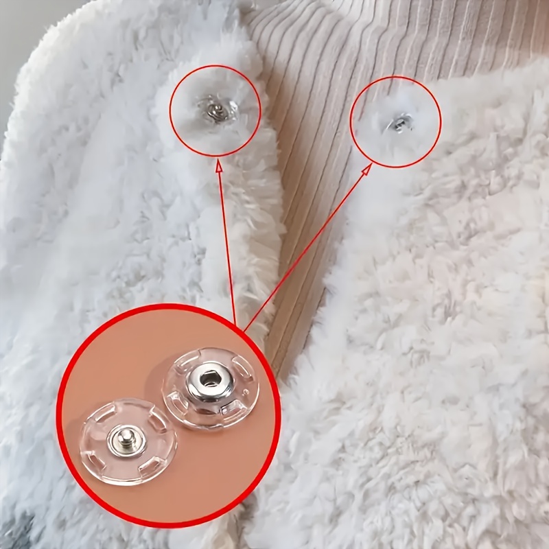 

10/20pcs Invisible Buttons - , No-show Fasteners For Sweaters & Shirts, Anti-exposure Design