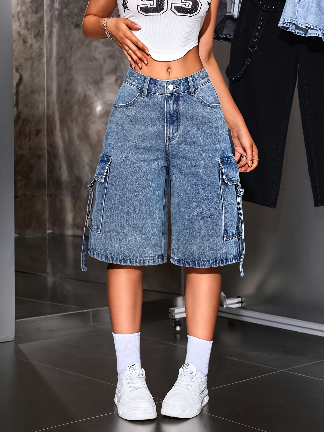 Pantalones Anchos Cortos Mujer Pantalones Anchos Cortos Mujer