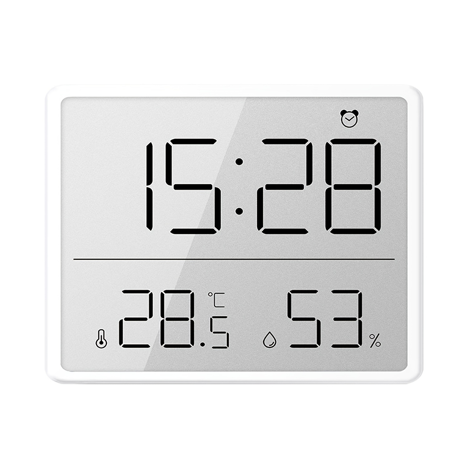 Image of Digital Thermometer Indoor Room Hygrometer Humidity Meter Gauge Accurate Temperature Sensor Monitor With Time Display For Home Bedroom Office House