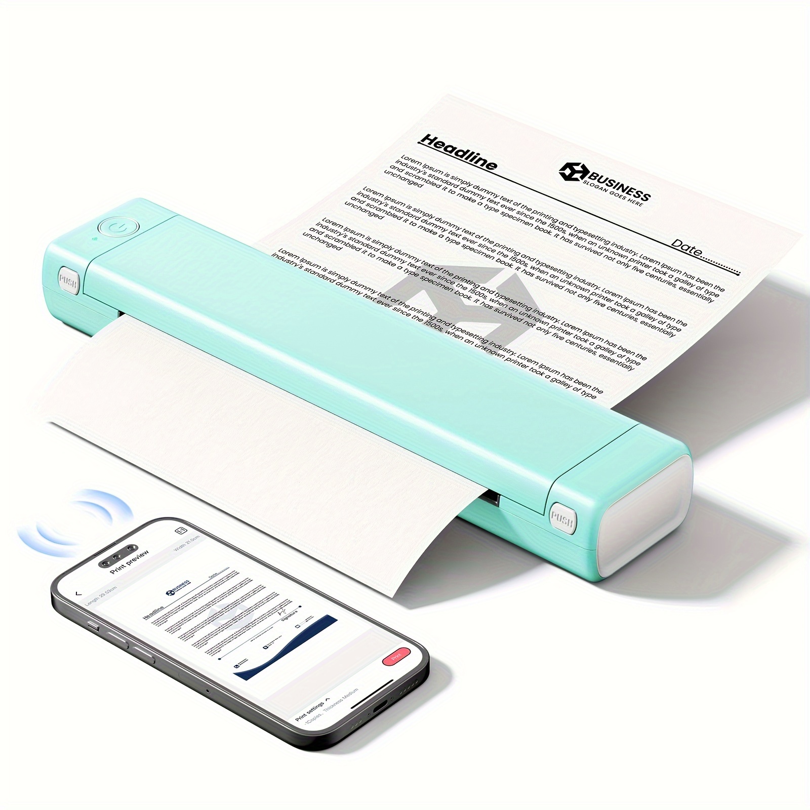Bisofice L81 Mobiler Tragbarer Drucker Bluetooth Th Produktbild-Vorschau 7