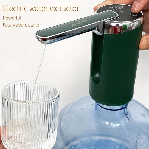 home electric water pump water suction pump bottled water home water pumping wonder foldable timer design with powerful motor for automatic pumping charges via usb cable ideal for camping picnics and home use