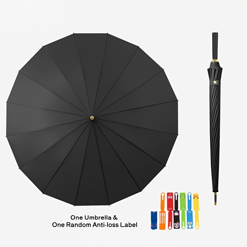 Image of Large Windproof Automatic Long-handled Umbrella, , Golf Use, Including Random Label